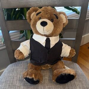 Build a Bear Bearemy plush with suit shirt